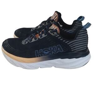 Hoka One One Bondi 6 athletic running shoe blue cushioned SZ 11W active/outdoor